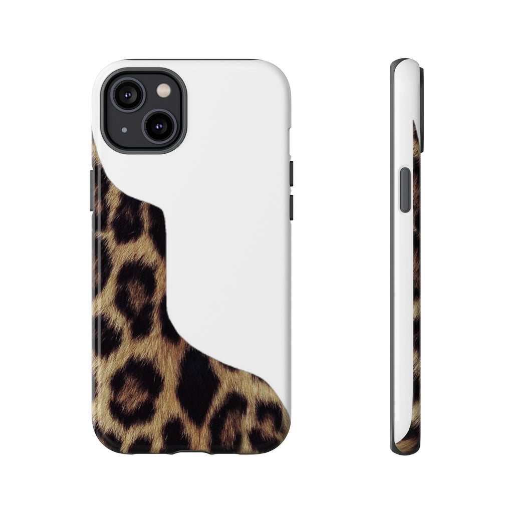 Half Cheetah Print Phone Case
