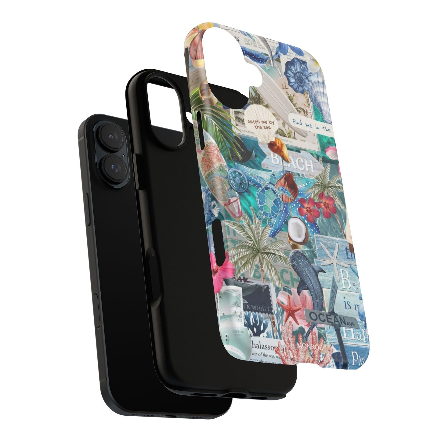 Tropical Beach Collage Tough Case