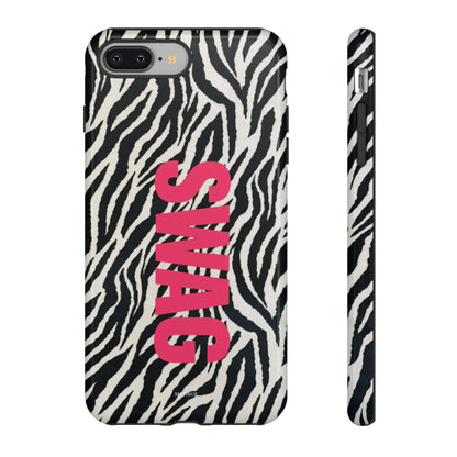 Zebra Print  "SWAG" Tough Case