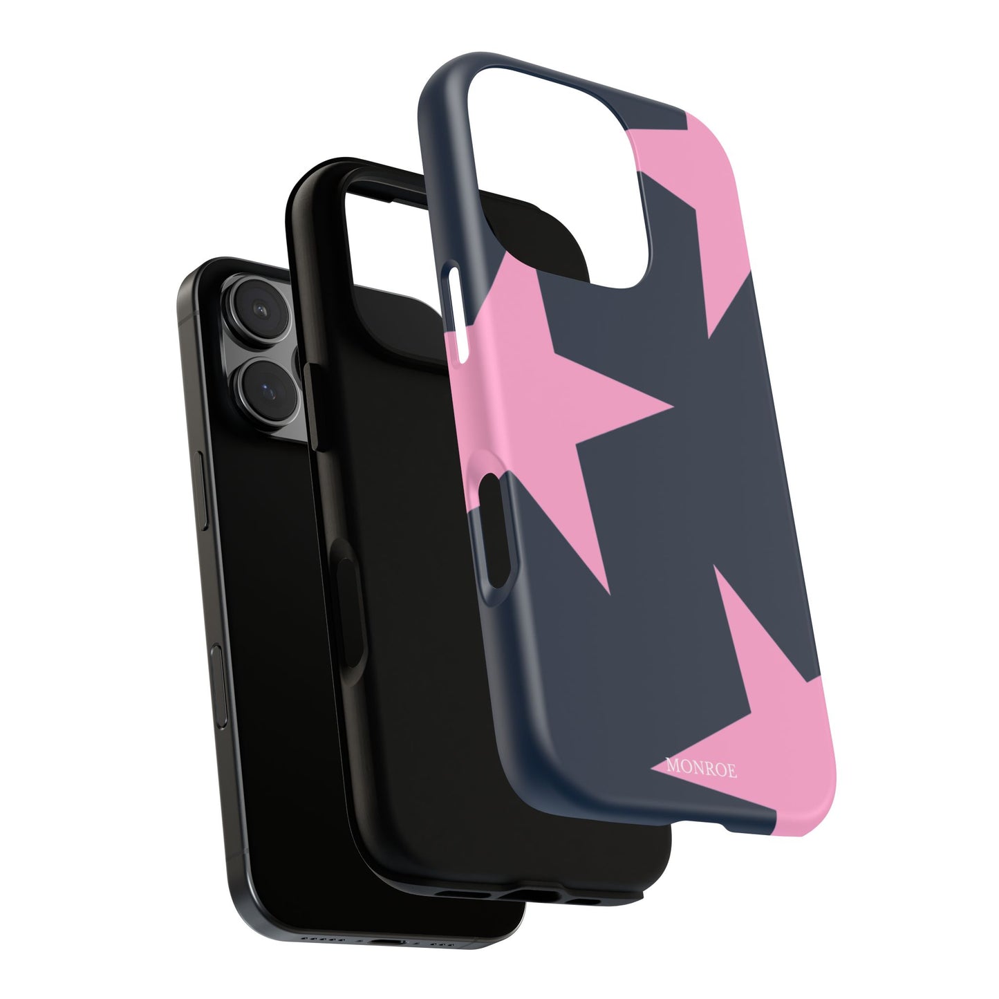 Navy & Pink Star Tough Cover