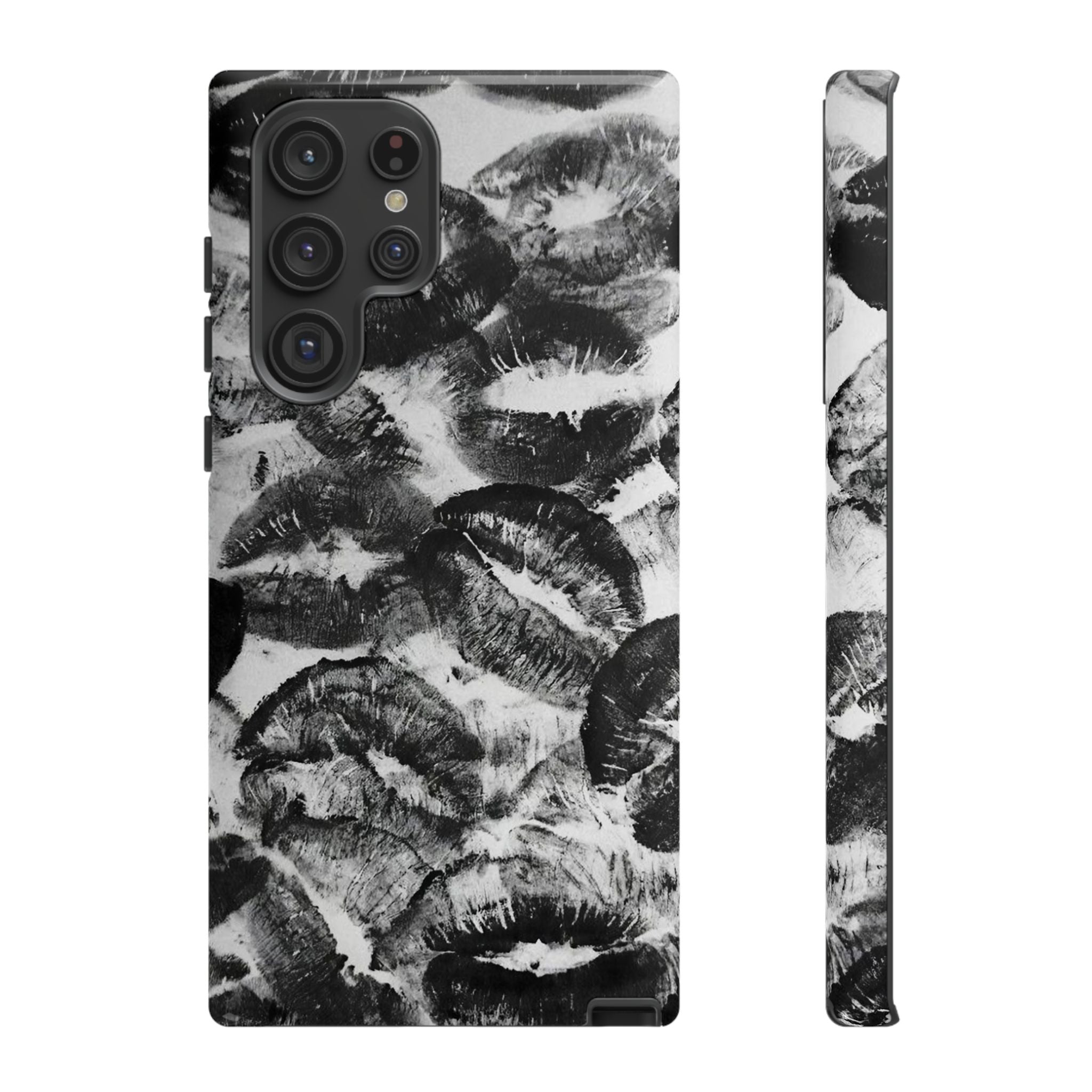 Black and Kiss Design Phone Case