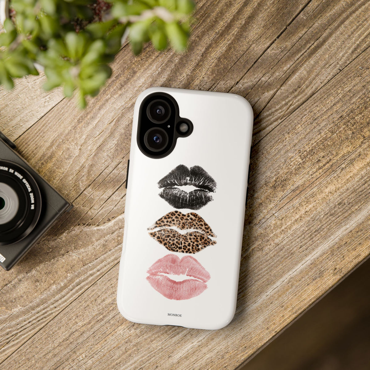 Leopard Glam Lip Tough Case
