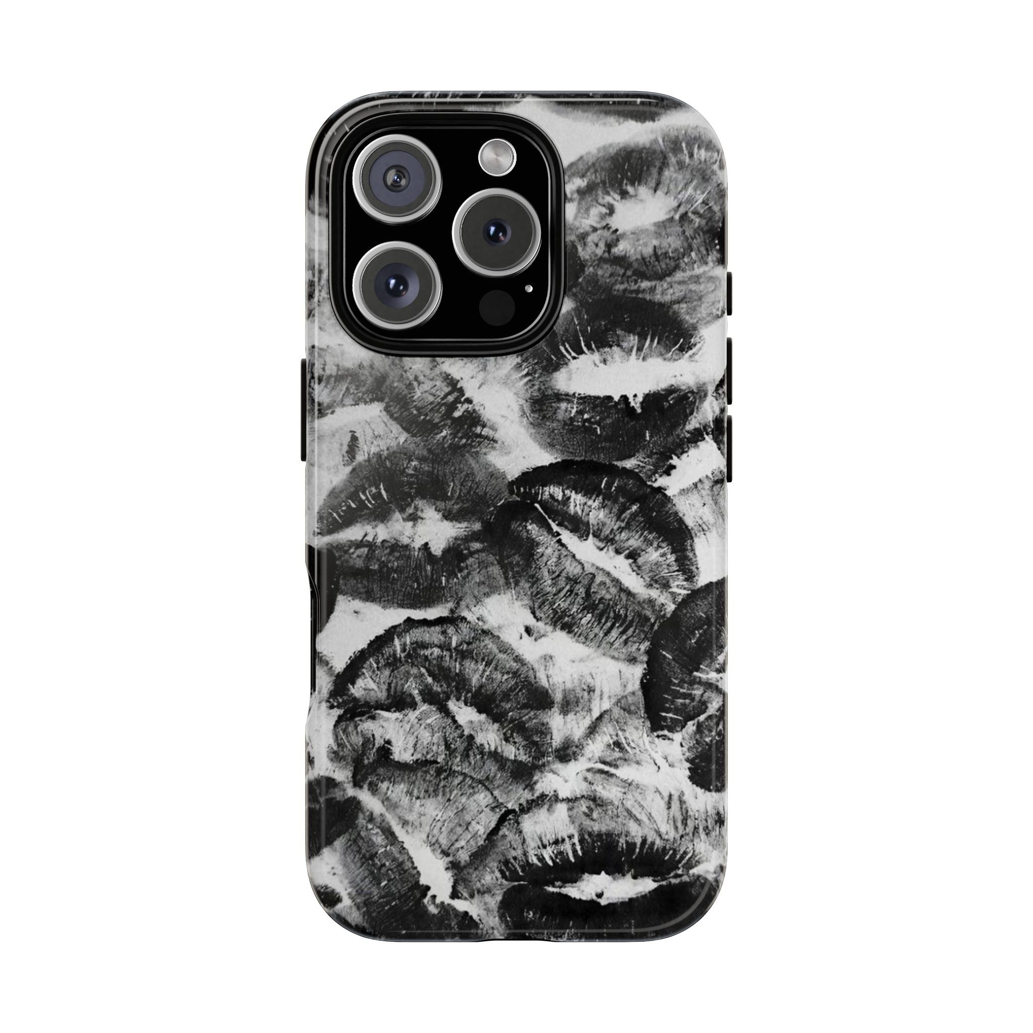 Black and Kiss Design Phone Case