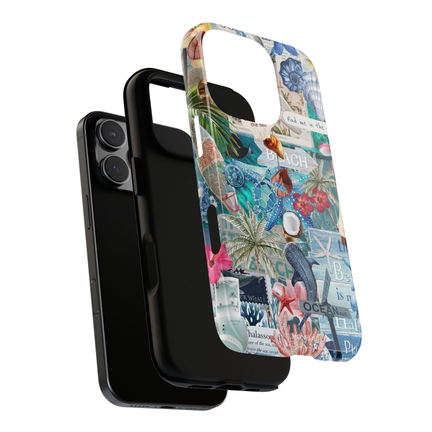 Tropical Beach Collage Tough Case