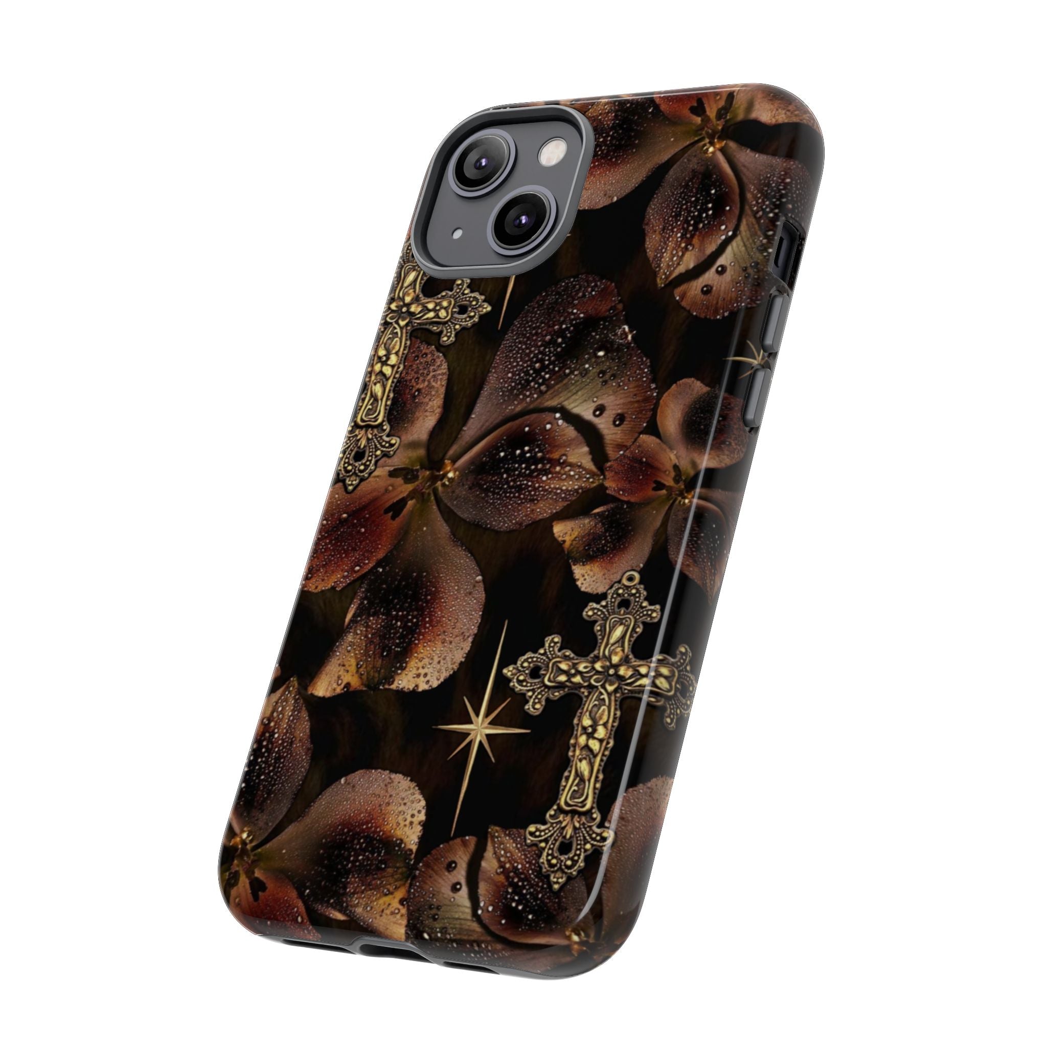 Floral Cross Pattern Tough Case