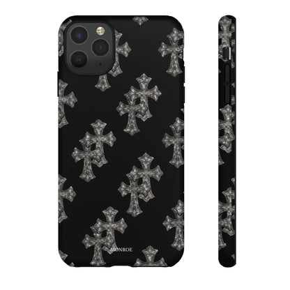 Black Crystal Cross Tough Case
