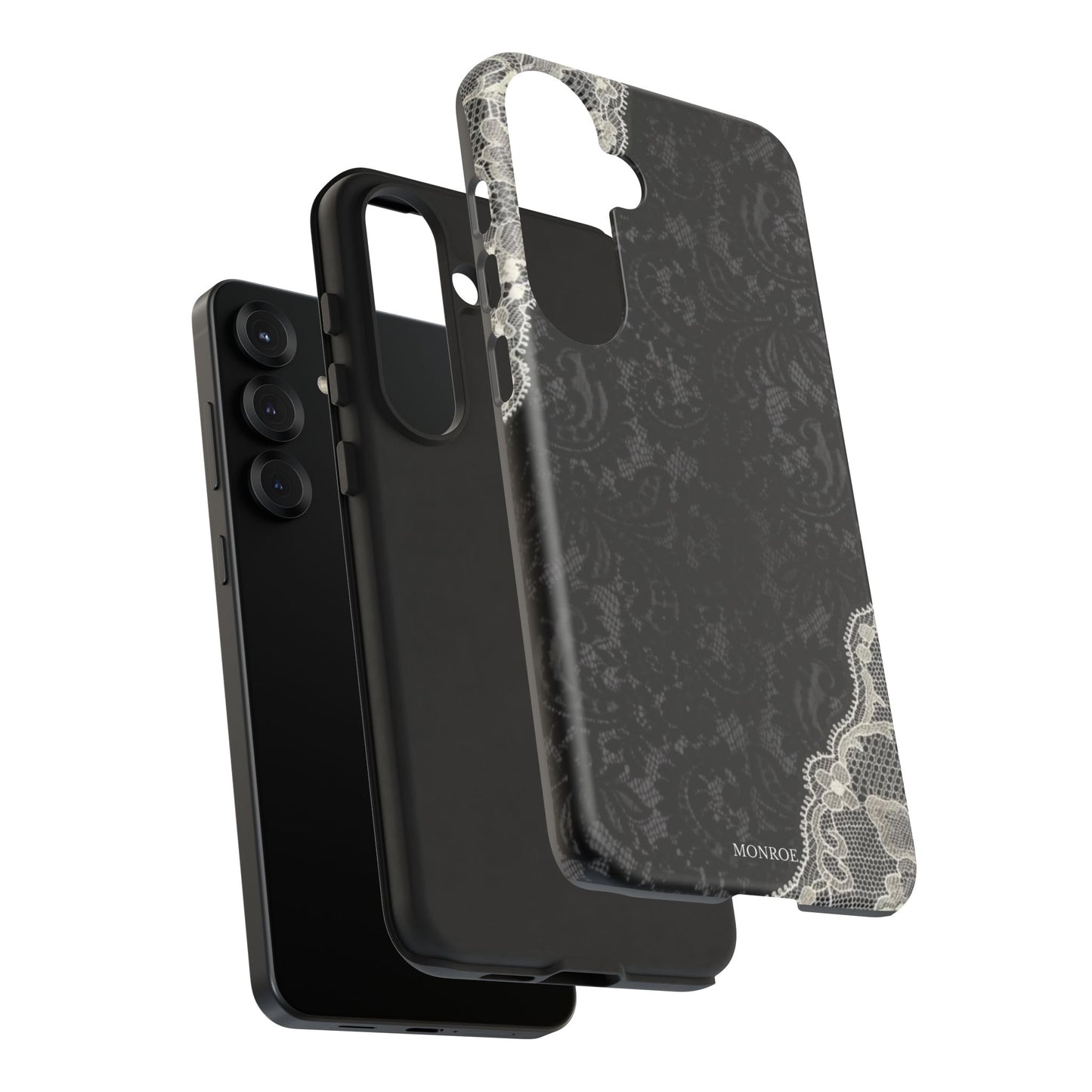 Black & White Edged Tough Case