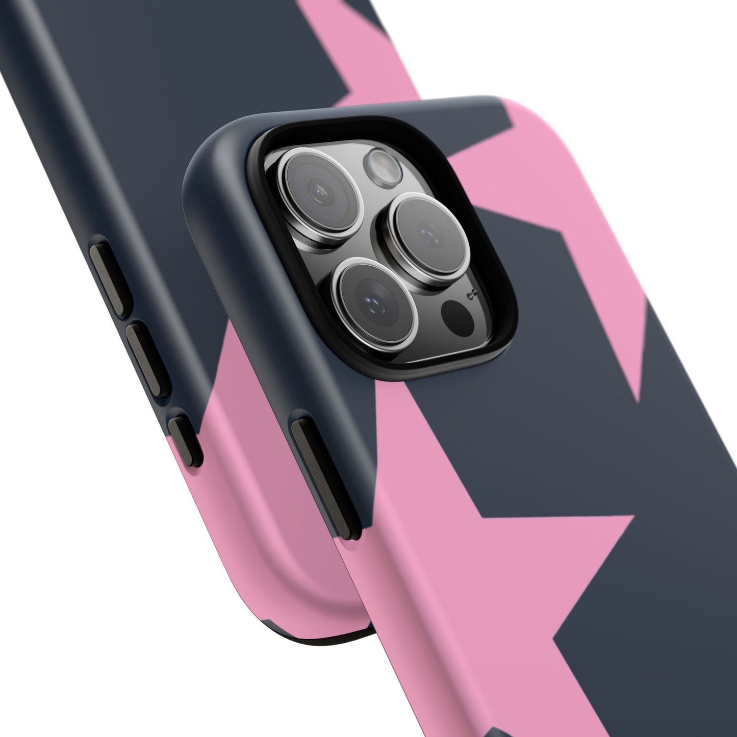 Navy & Pink Star Tough Cover