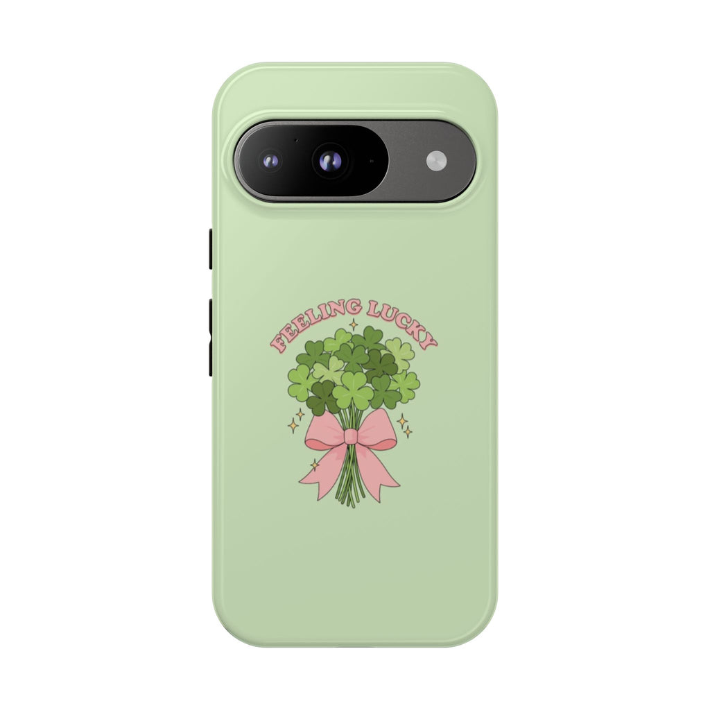 ‘Feeling Lucky' Clover Bouquet Tough Phone Case