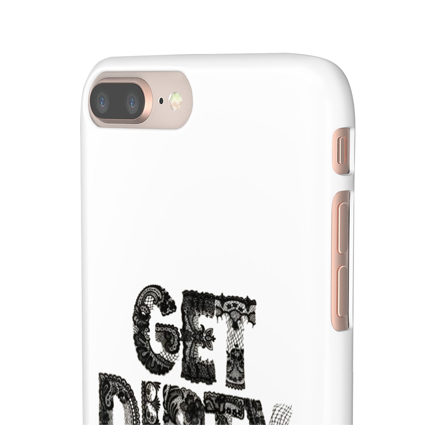 Get Dirty in Paris White Snap Case