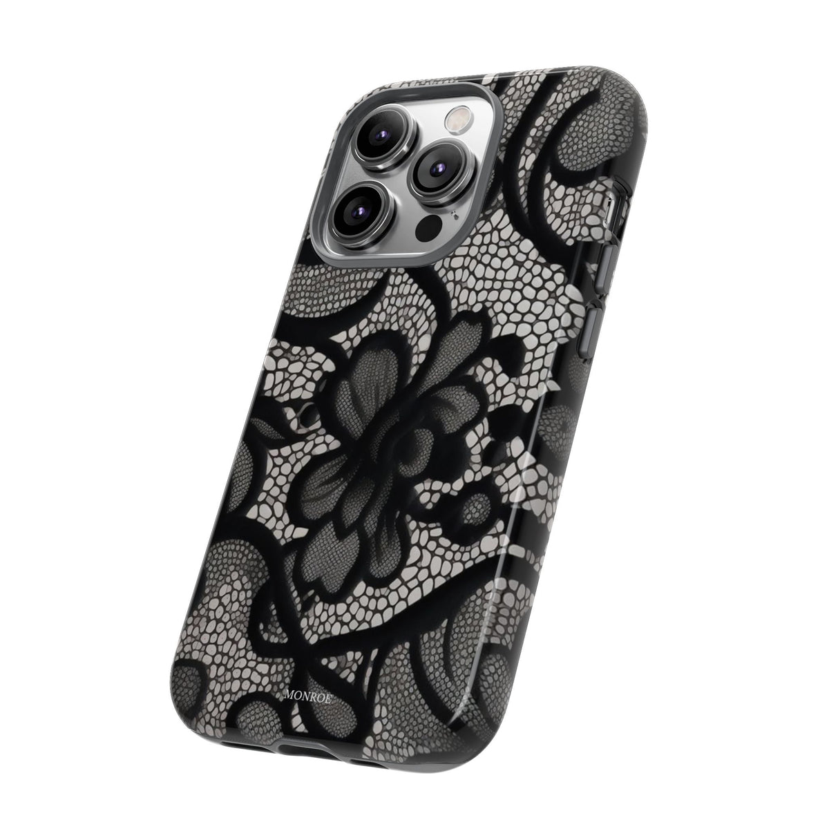 Black Floral Vintage Case