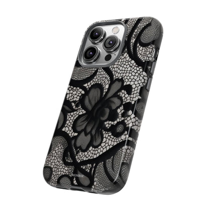 Black Floral Vintage Case