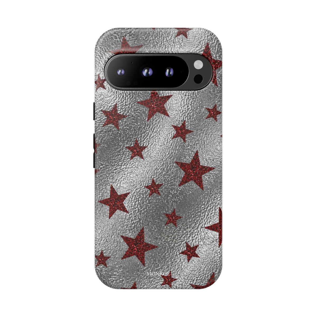 Silver Red Starry Tough Case