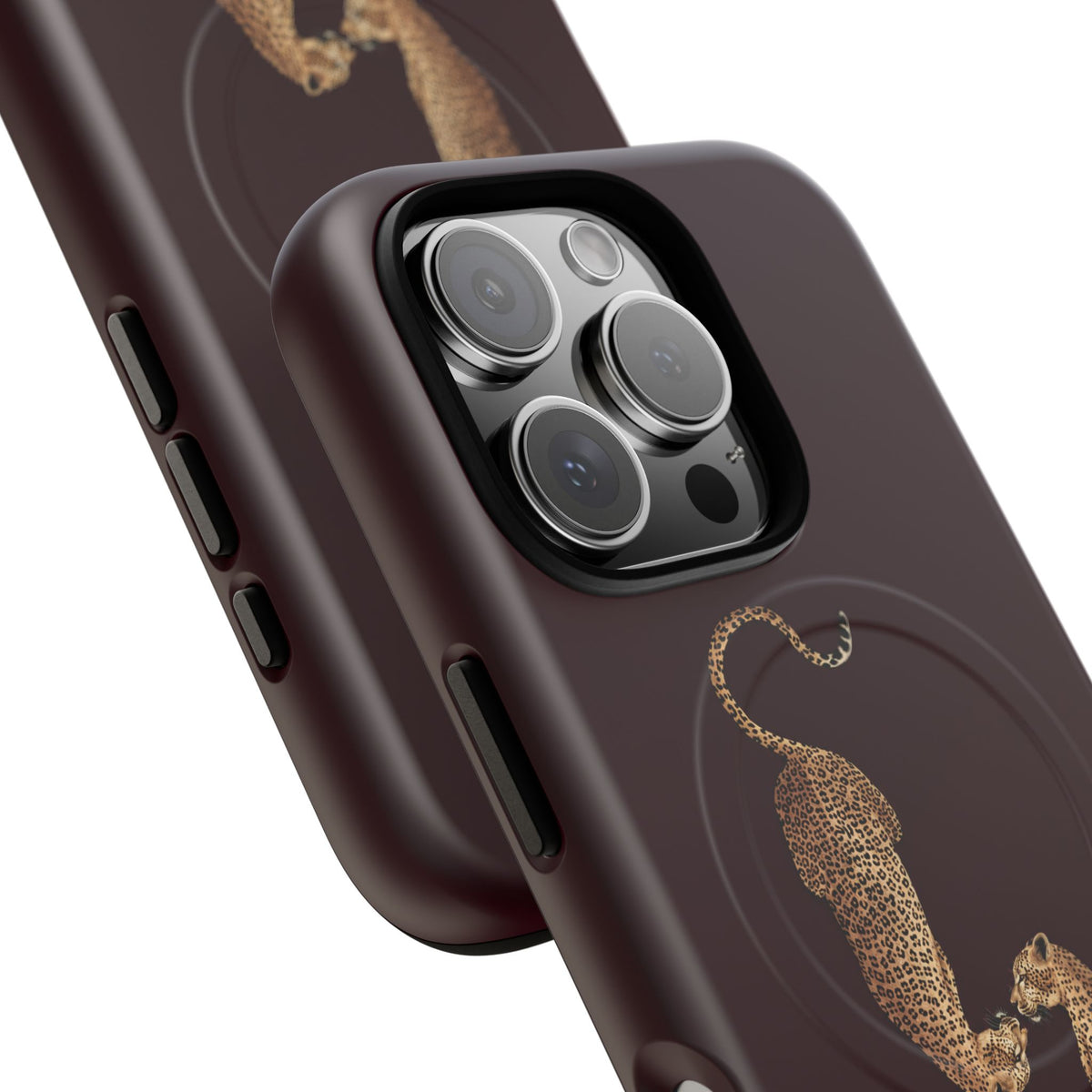 Burgundy Leopard Duo MagSafe Case