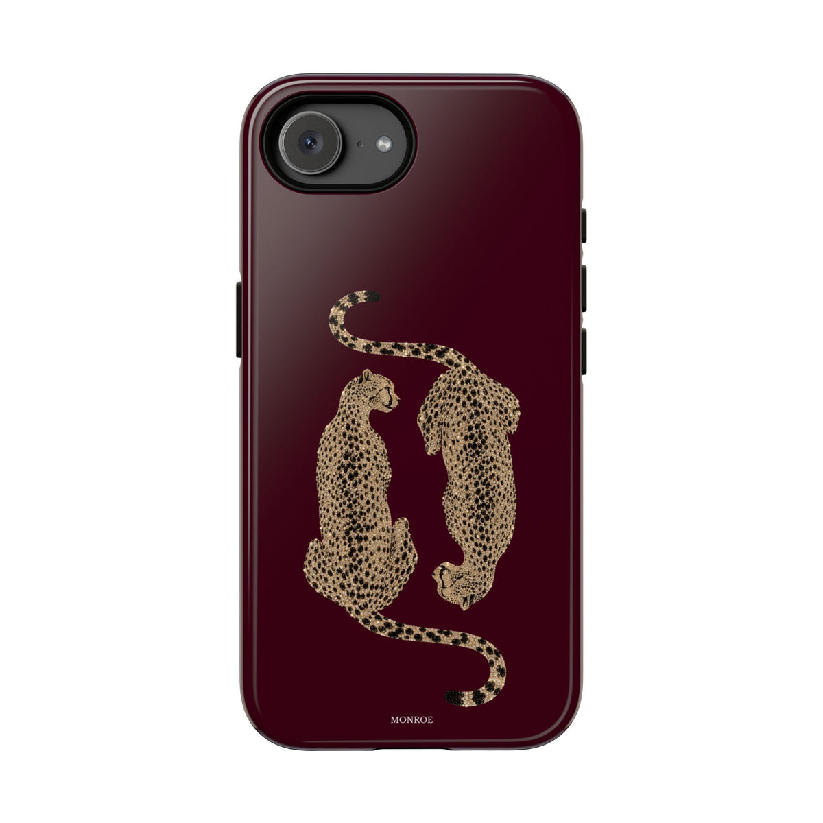 Burgundy Cheetah Tough Case