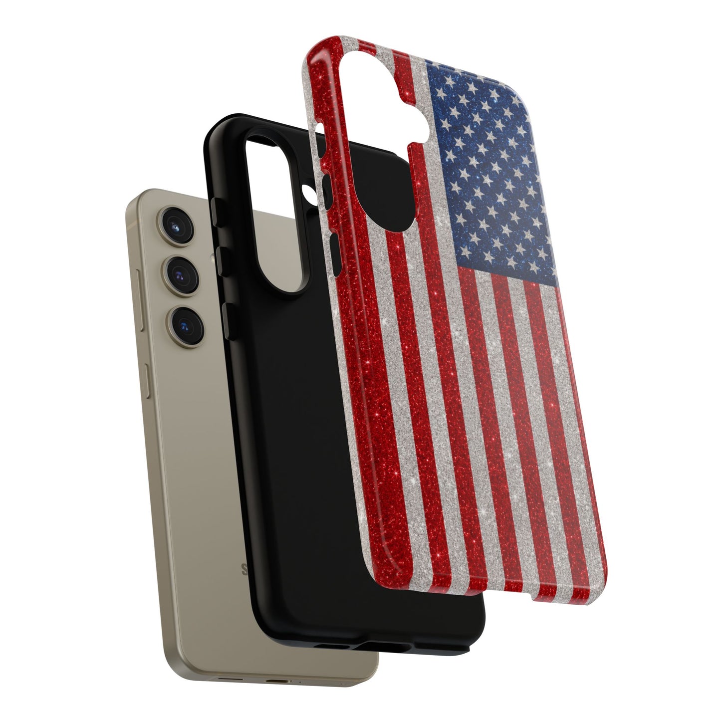 America Glitter Tough Case