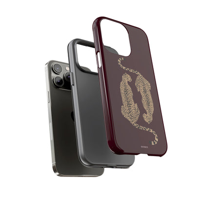 Burgundy Cheetah Tough Case
