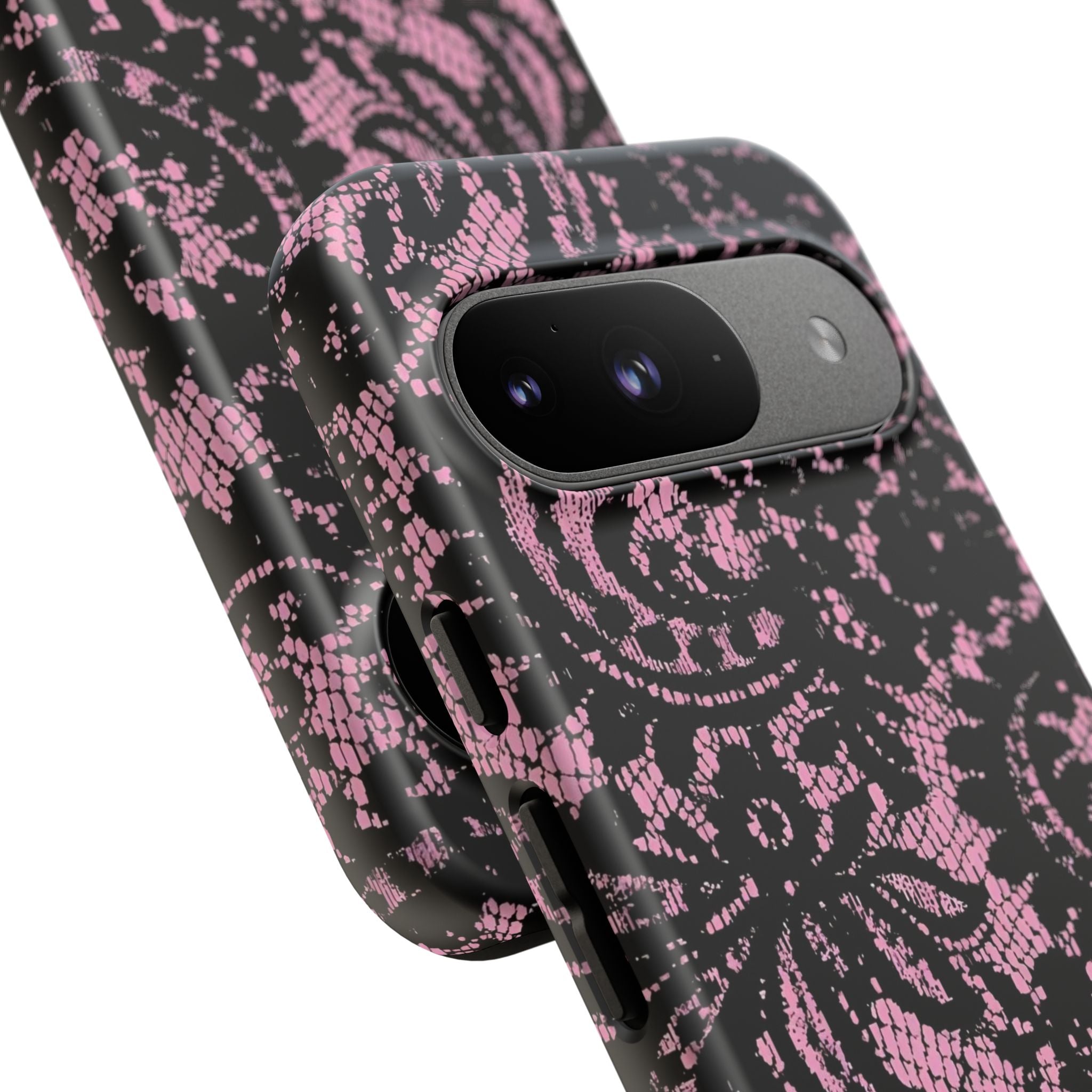 Pink Lace Pattern Tough Phone Case