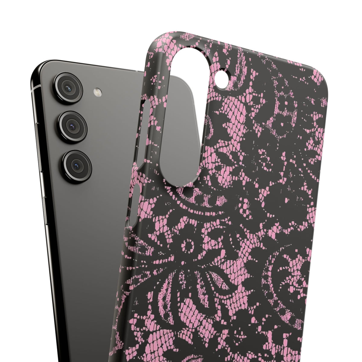 Pink Lace Pattern Case