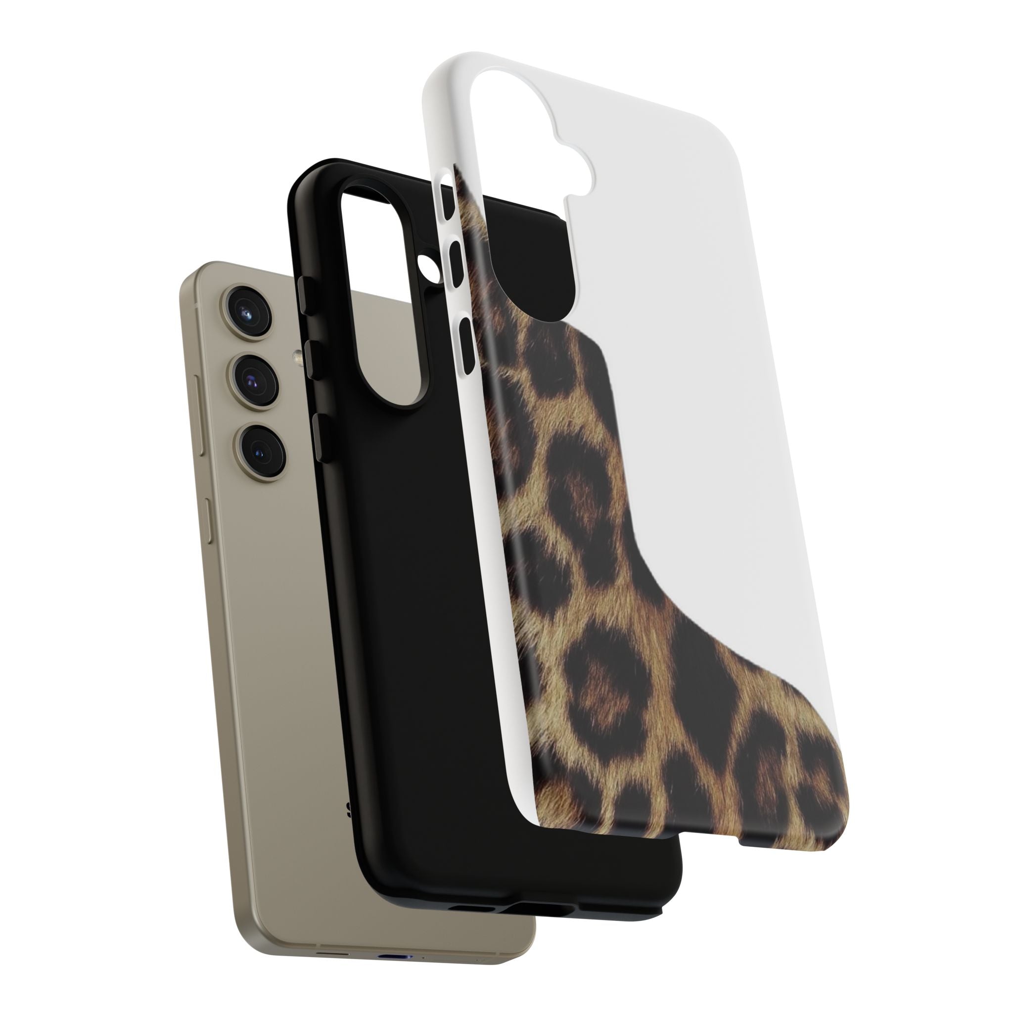 Half Cheetah Print Phone Case