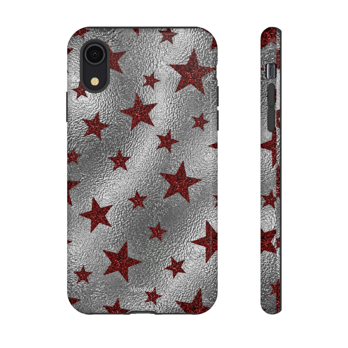Silver Red Starry Tough Case