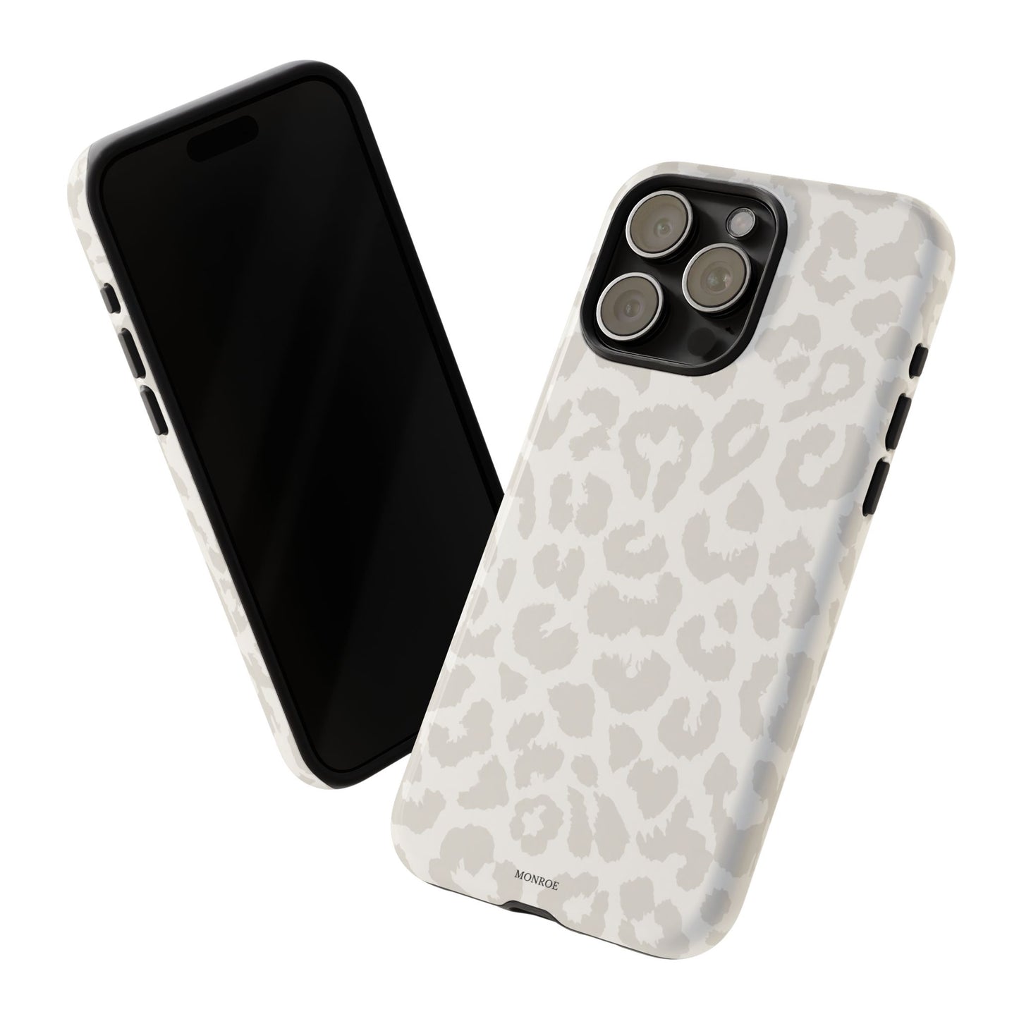 White Leopard Print Tough Case