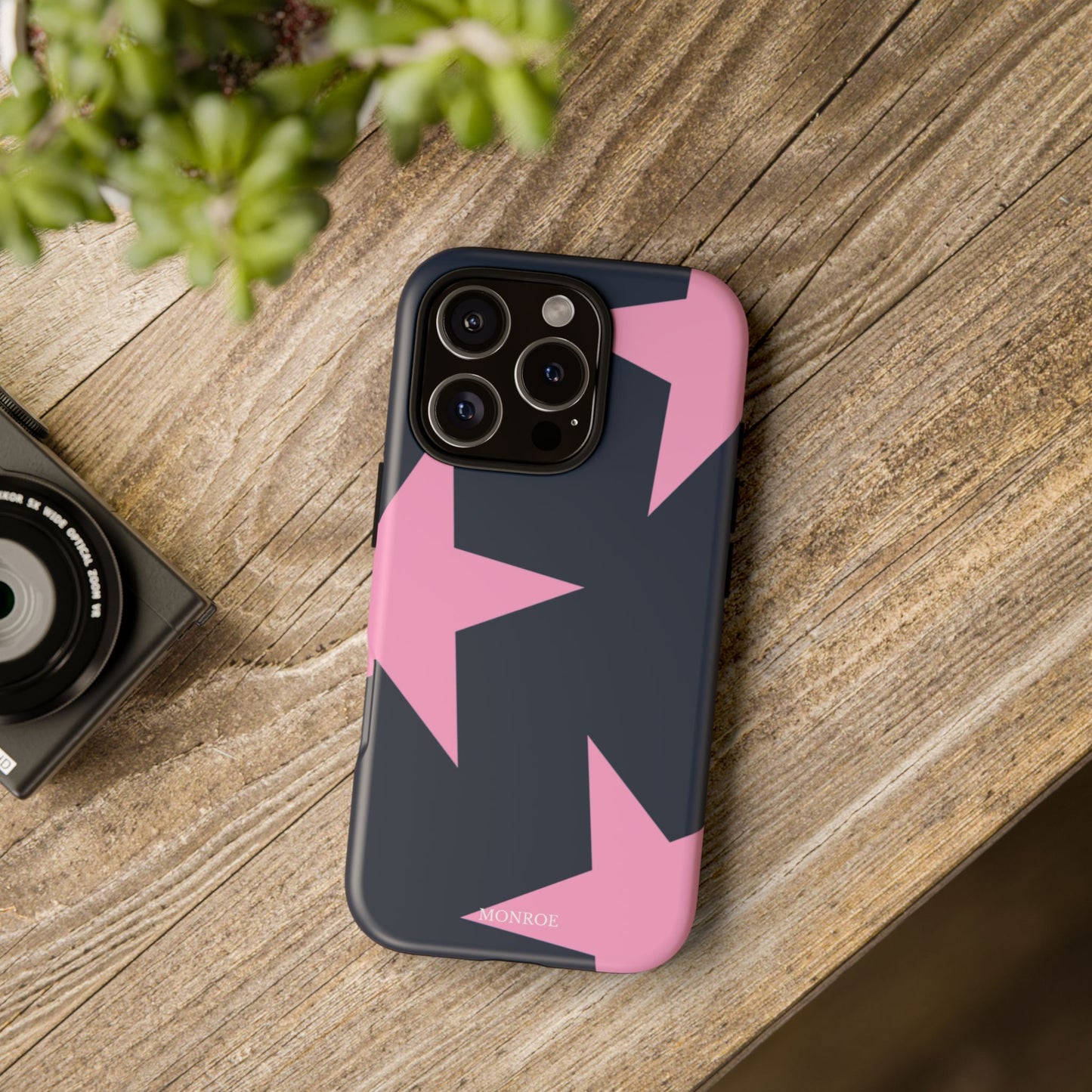 Navy & Pink Star Tough Cover