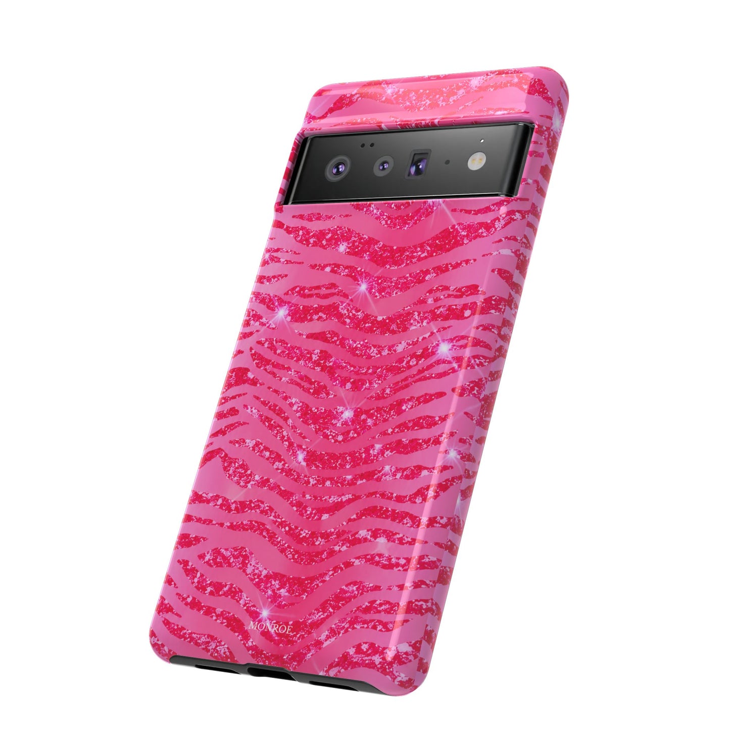 Pink Glitter Zebra Tough Case