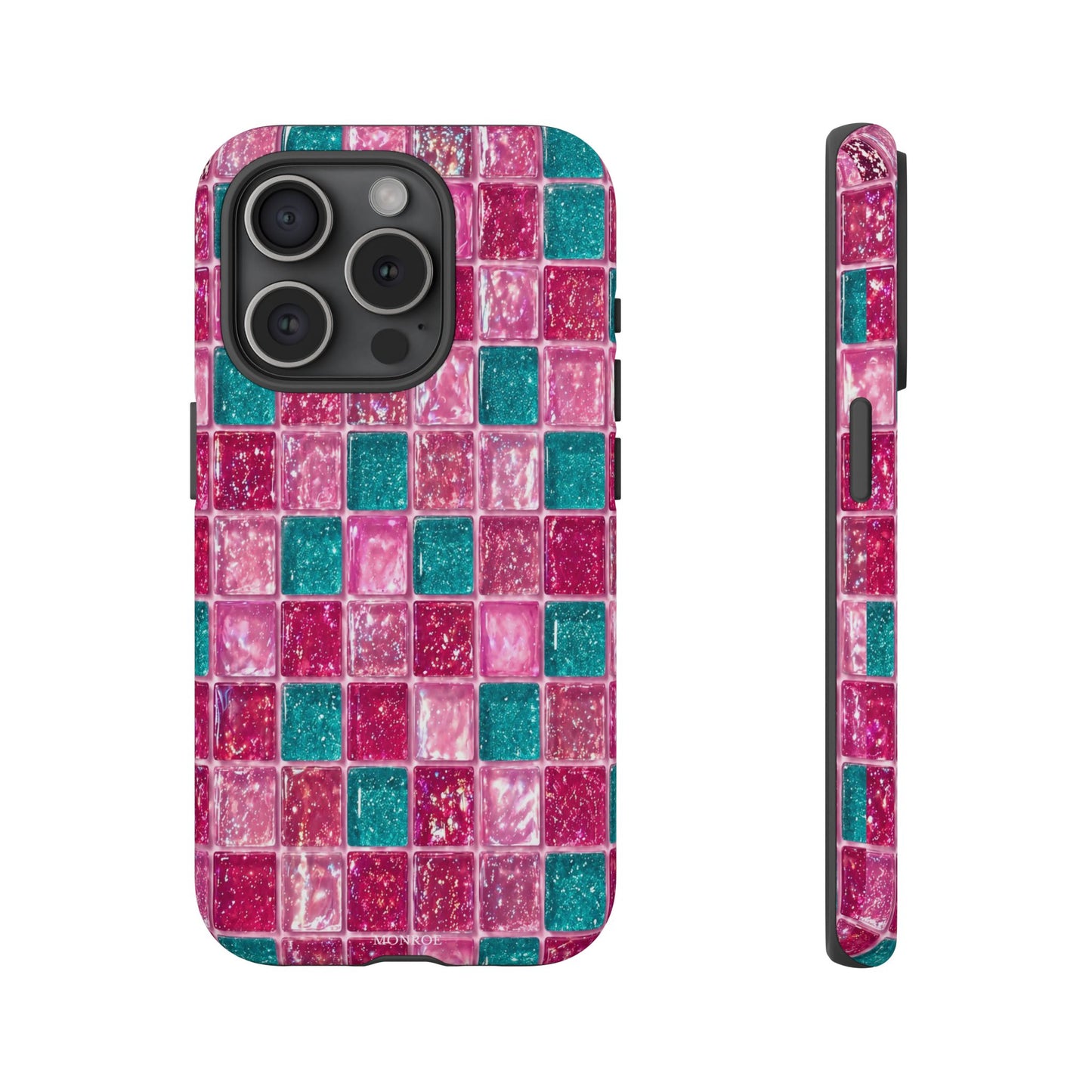 Pink Teal Mosaic Tough Case