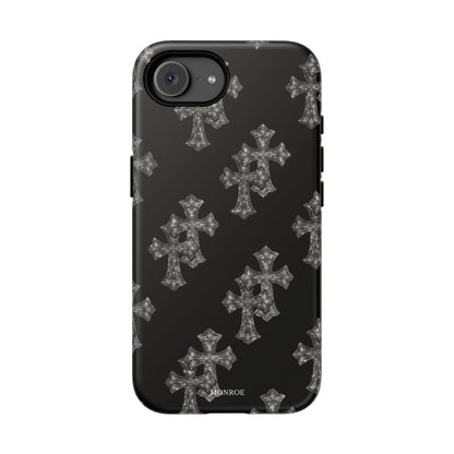 Black Crystal Cross Tough Case