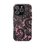 Pink Lace Pattern Tough Phone Case