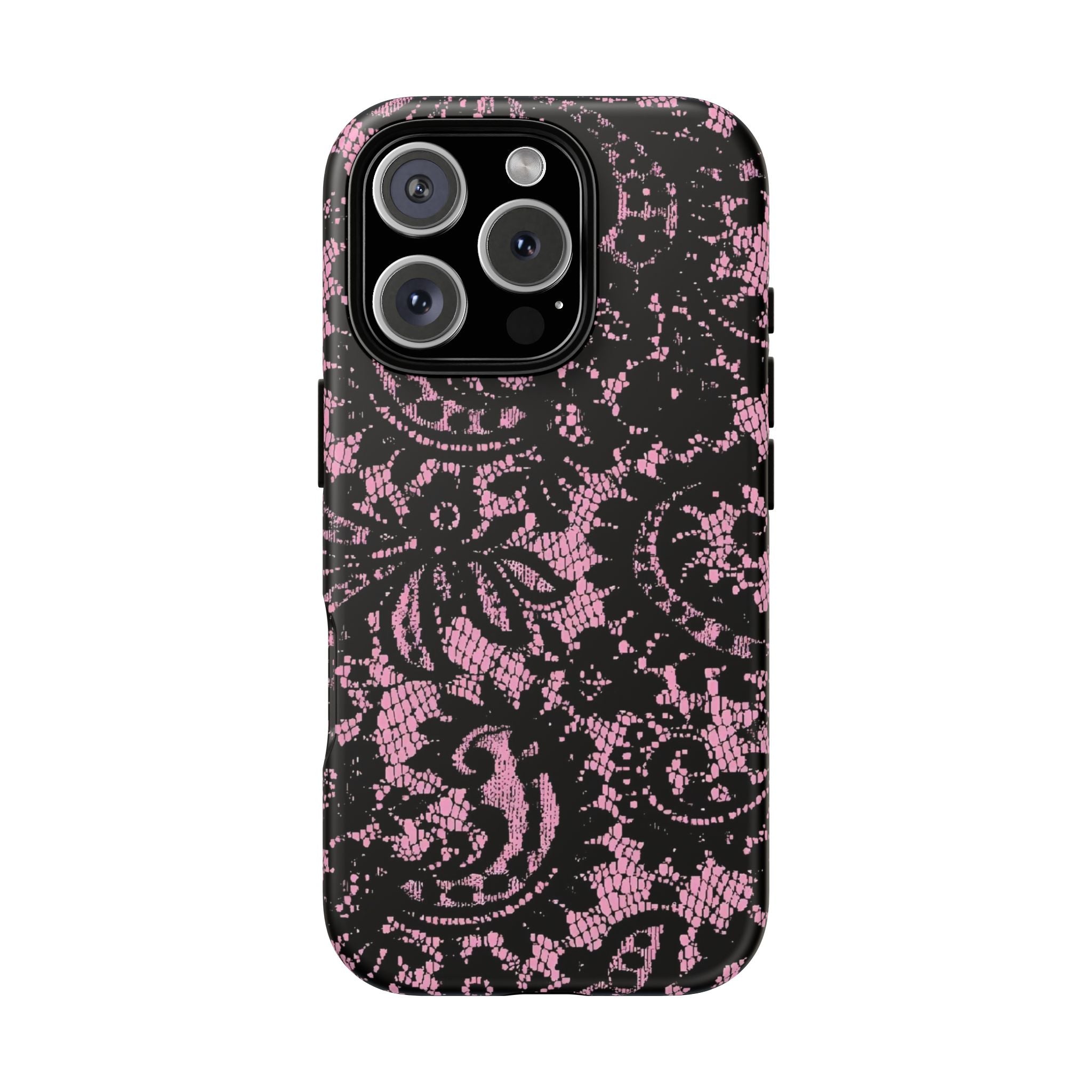 Pink Lace Pattern Tough Phone Case