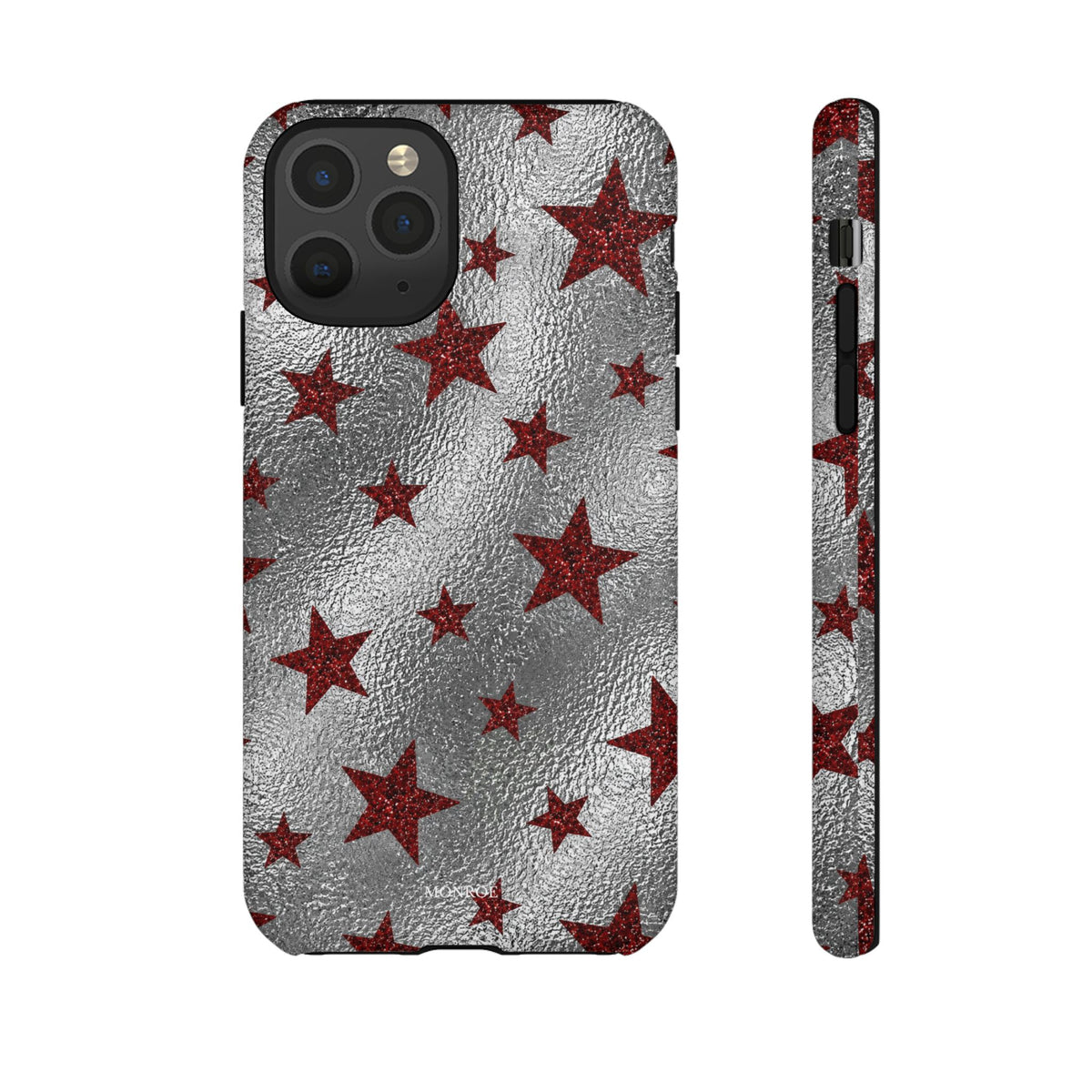 Silver Red Starry Tough Case