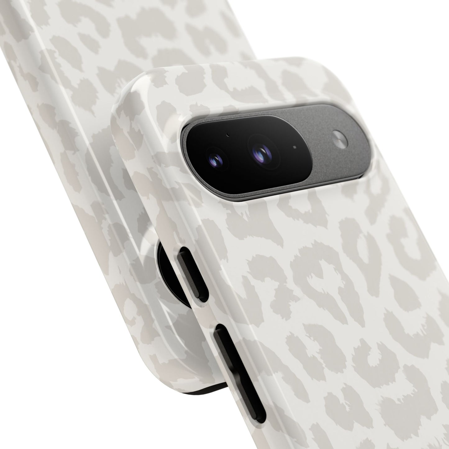 White Leopard Print Tough Case