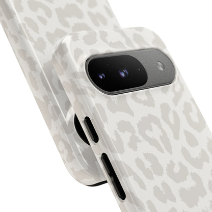 White Leopard Print Tough Case