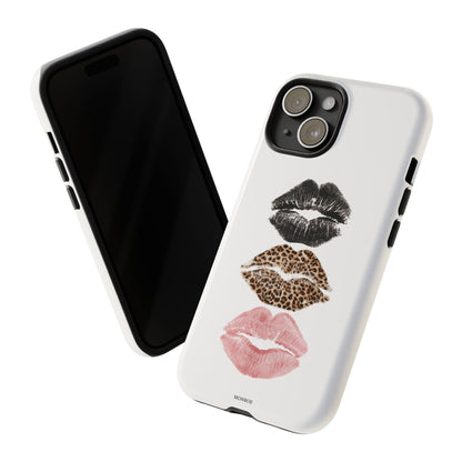 Leopard Glam Lip Tough Case