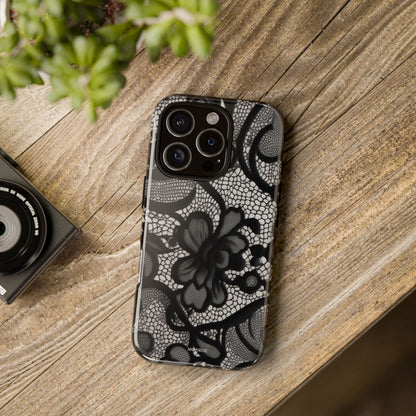 Black Floral Vintage Case