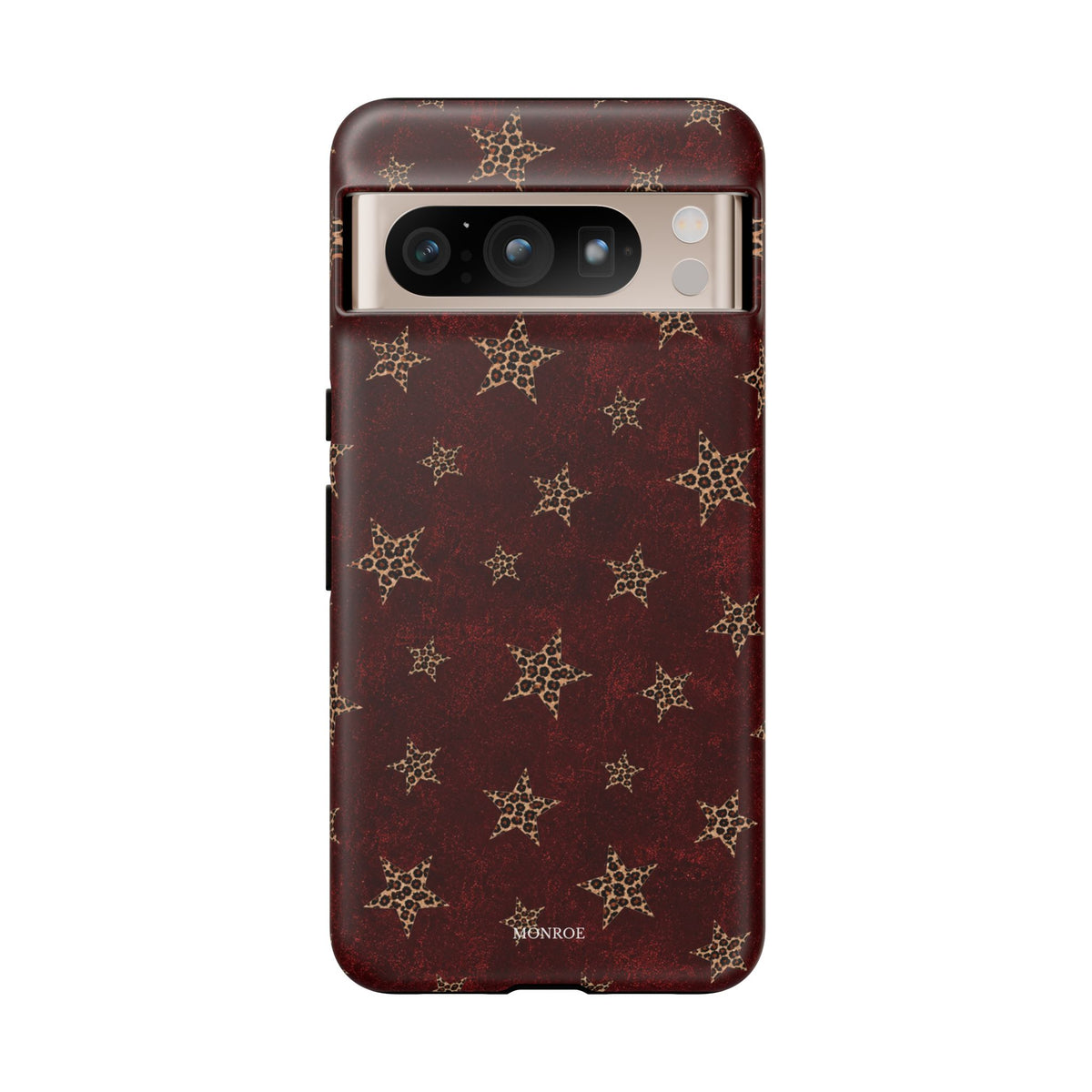 Burgundy Leopard Star Tough Case