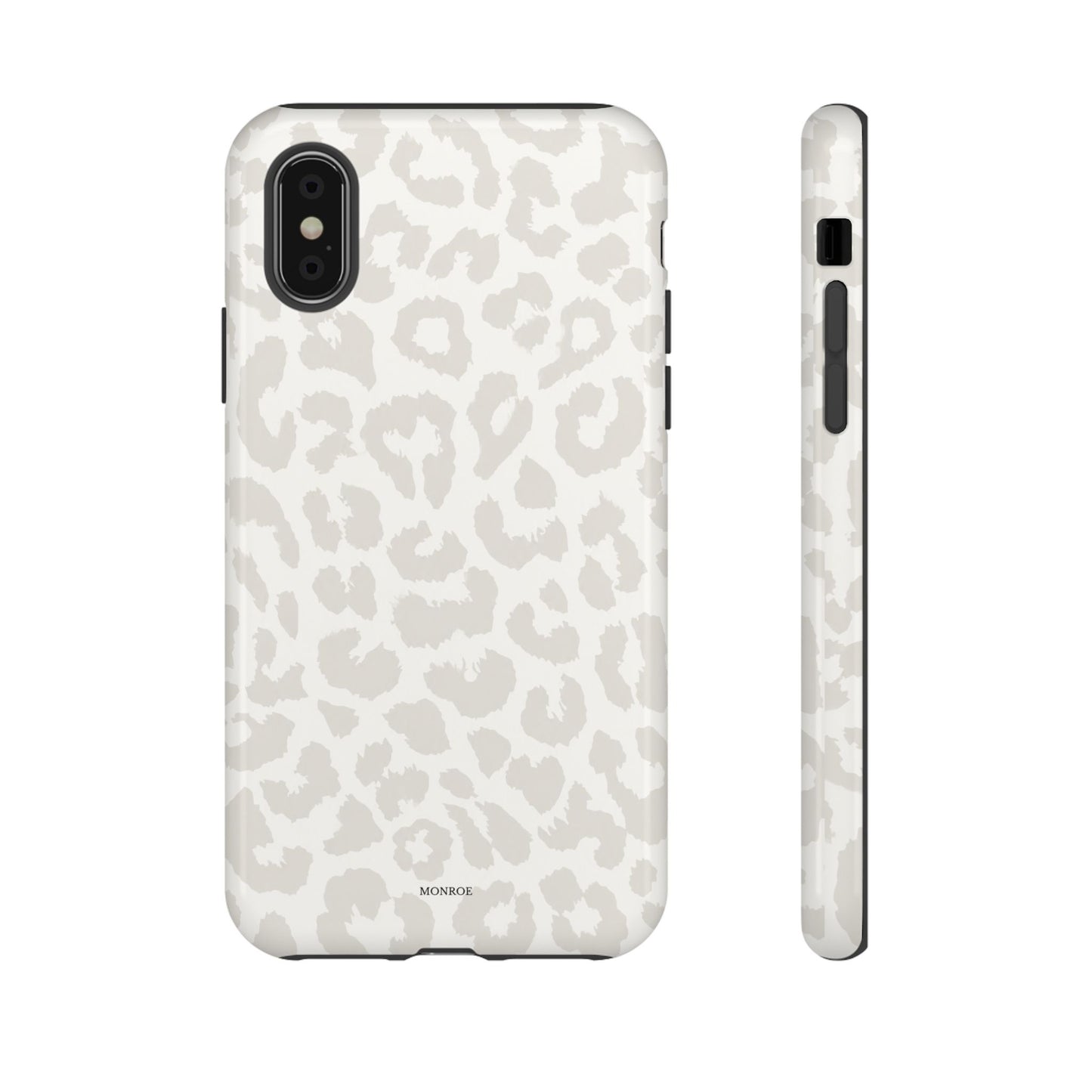 White Leopard Print Tough Case