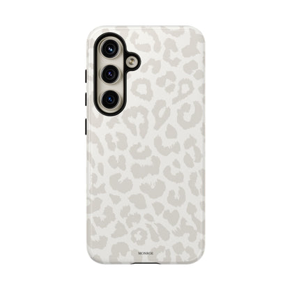 White Leopard Print Tough Case
