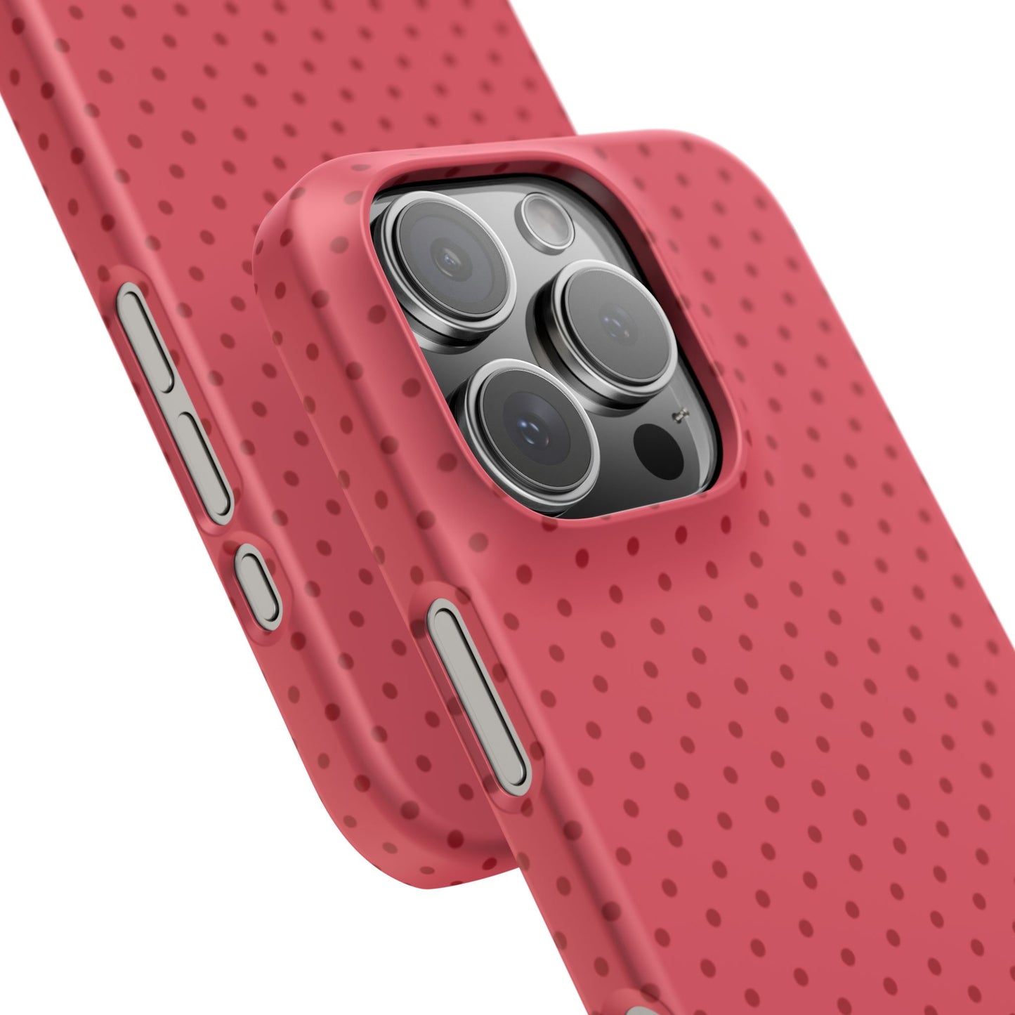 Coral Polka Dot Snap Phone Case