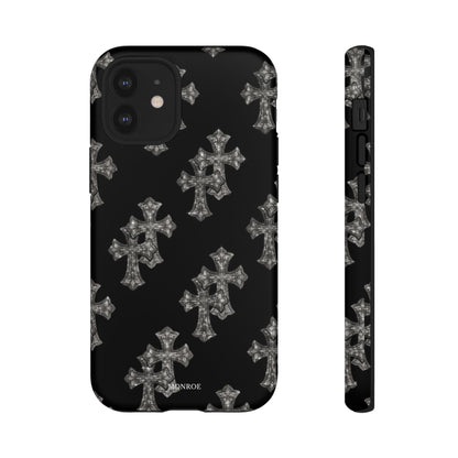Black Crystal Cross Tough Case