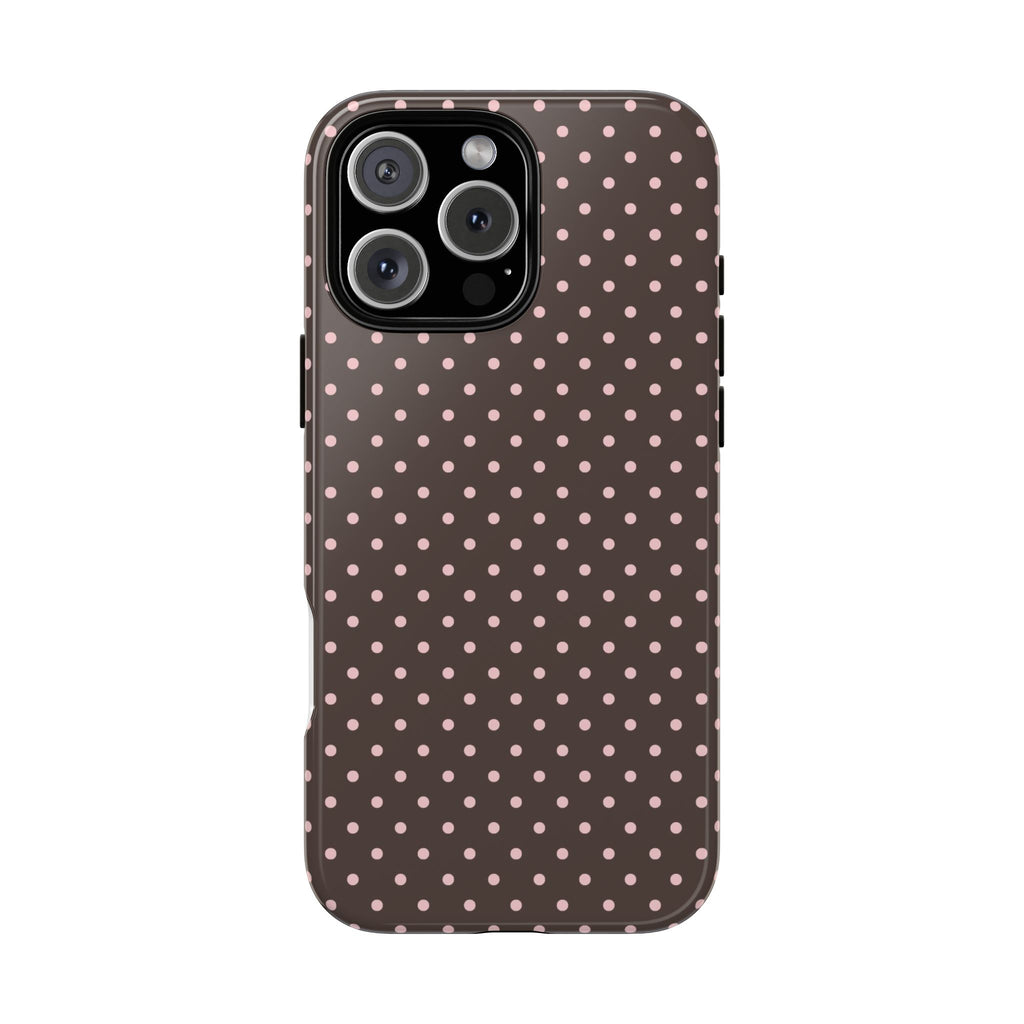 Brown Polka Phone Case