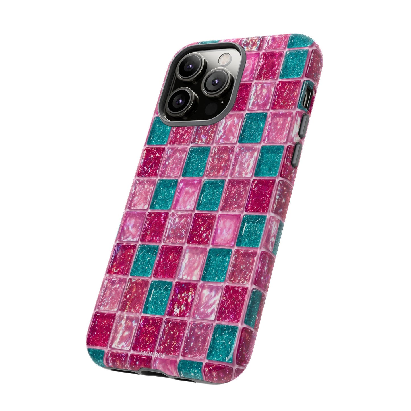 Pink Teal Mosaic Tough Case