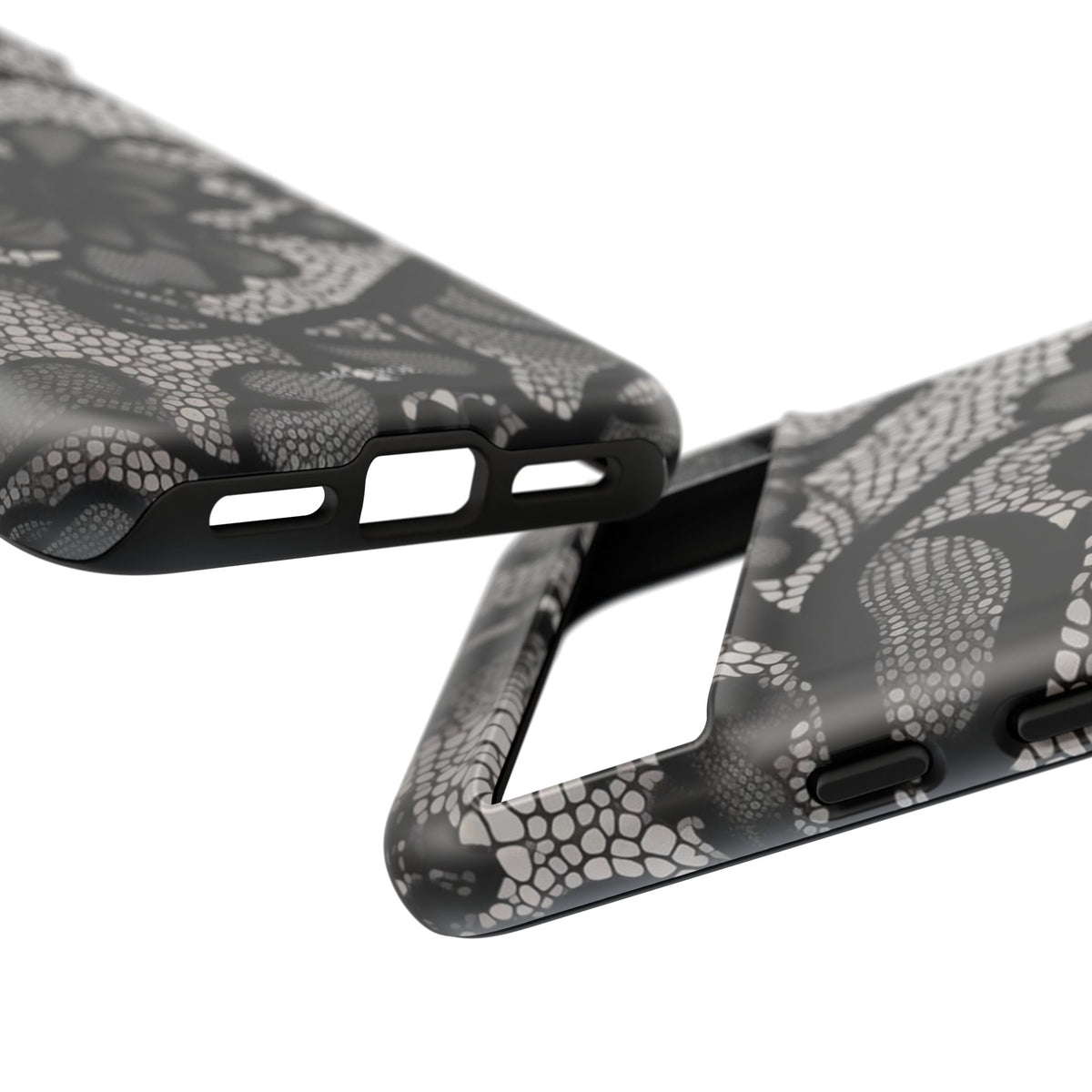 Black Floral Vintage Case