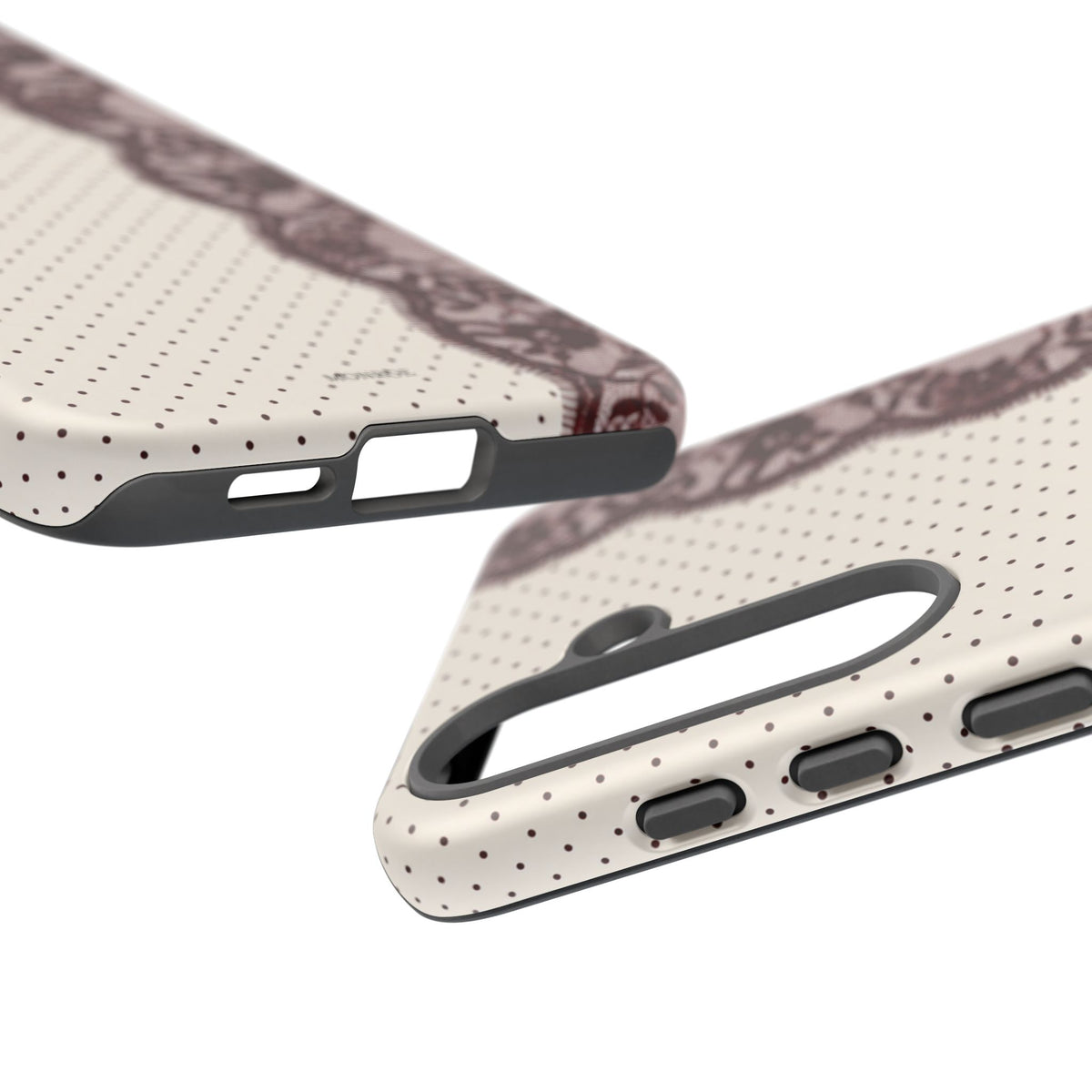 Burgundy Lace Edge Tough Case