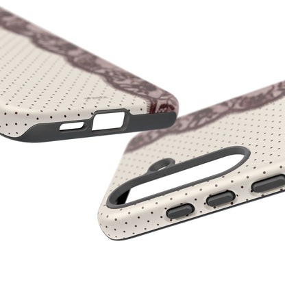Burgundy Lace Edge Tough Case