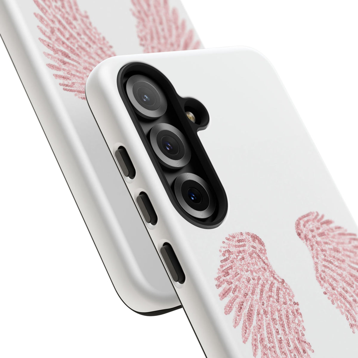 White & Pink Wings Tough Case
