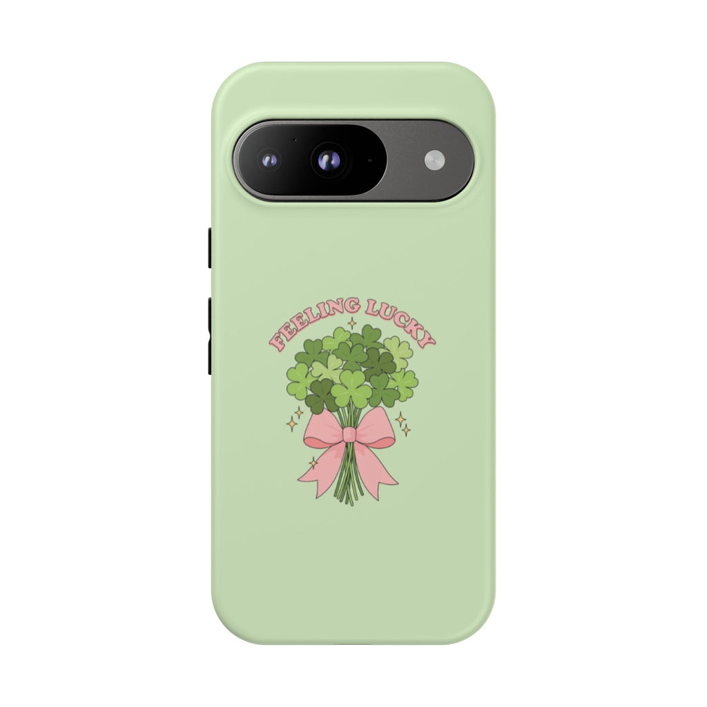 ‘Feeling Lucky' Clover Bouquet Tough Phone Case