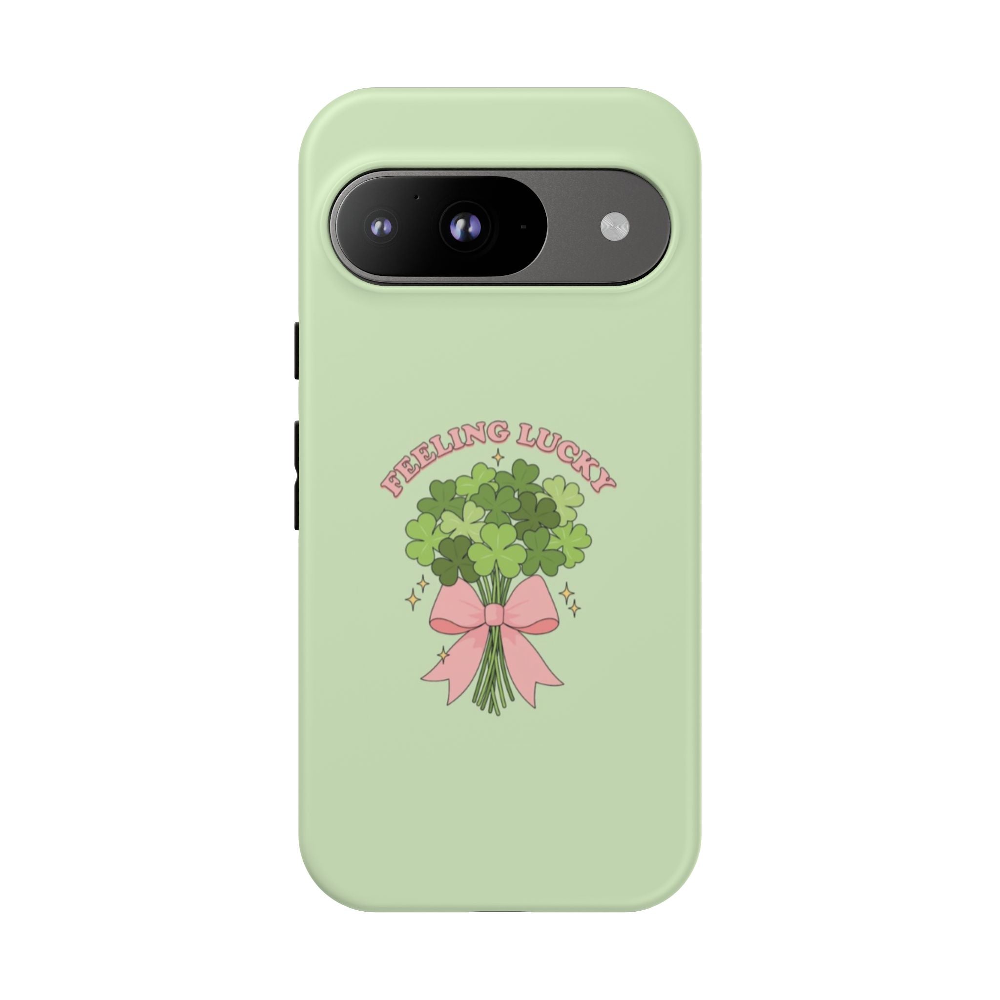 ‘Feeling Lucky' Clover Bouquet Tough Phone Case